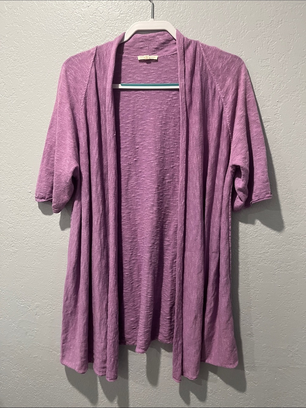 Eileen Fisher Lavender Open Drape Cardigan